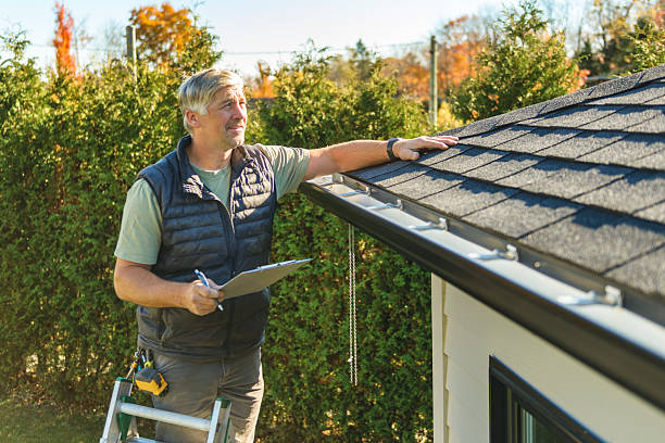 Professional Roof Repair technician working in Scales Mound, IL